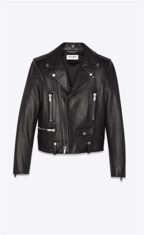 ysl black suede motorcycle jacket|Saint Laurent Motorcycle Jacket In Plunged Lambskin.